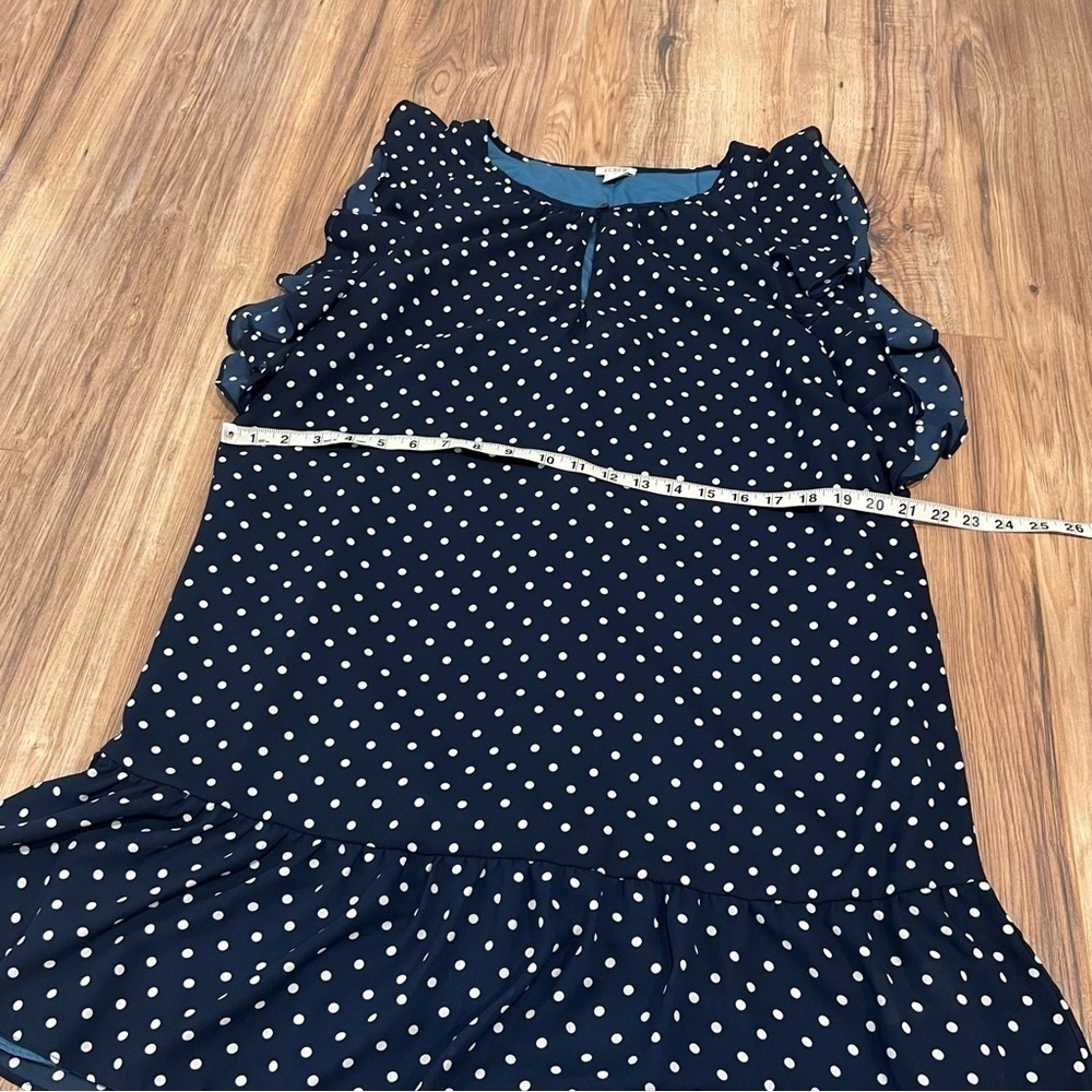 J. Crew Polka Dot Printed Ruffle Flutter Dress - image 5